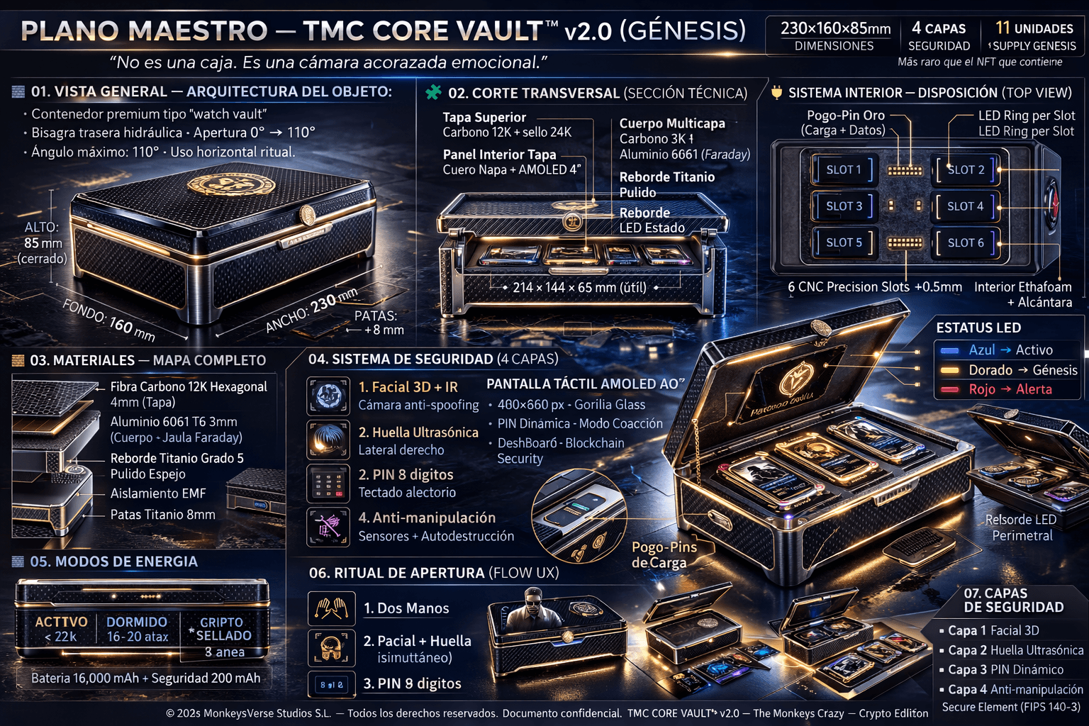 TMC VAULT — diseño técnico